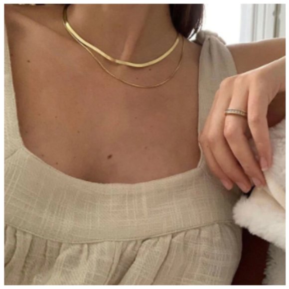 Jewelry - Gold Double Layers Chain Necklace